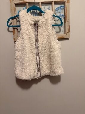 American Eagle Outfitters Navy and Cream Hooded Jacket